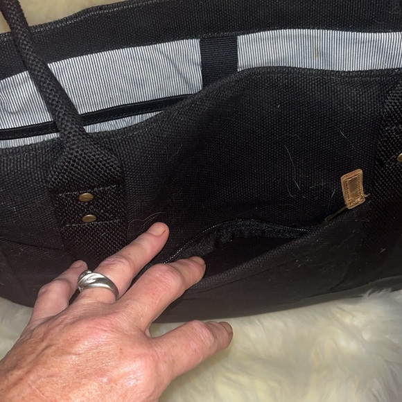 Duluth Thoroughbred Black Canvas tote bag - Picture 5 of 10